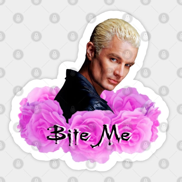 Bite Me Sticker by keriilynne@gmail.com